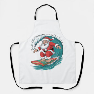 Weihnachtssurfen Weihnachten Weihnachtsfeiertag Schürze