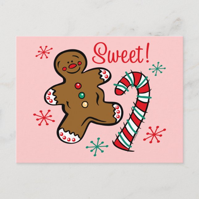 Weihnachtssüß Feiertagspostkarte (Vorderseite)