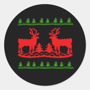 Weihnachtssüß Runder Aufkleber