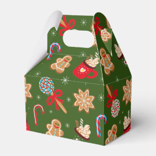 Weihnachtssüße Leckereien gekachelt Geschenkschachtel