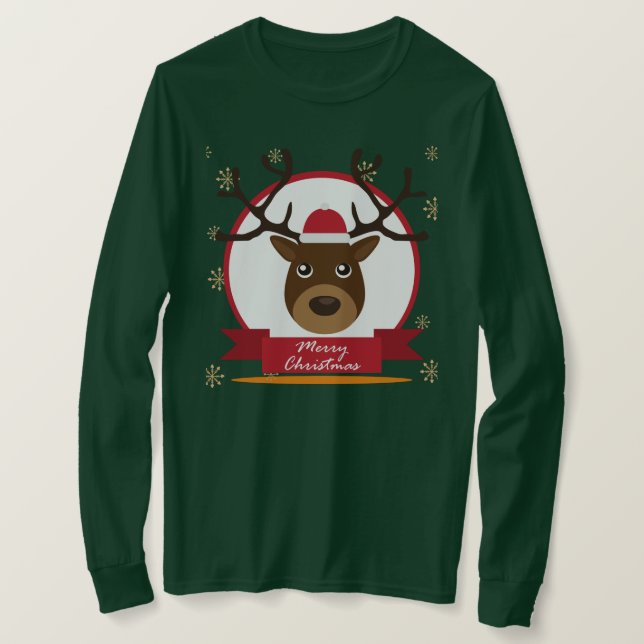 Weihnachtssüße| Männer - Frauen T-Shirt (Design vorne)