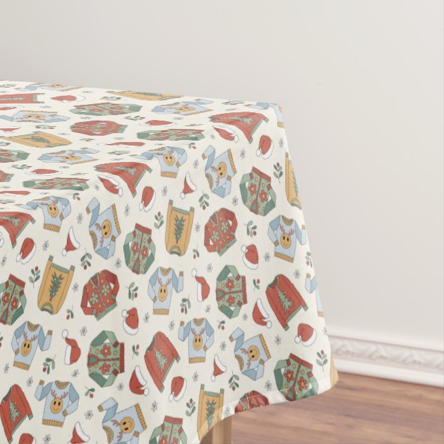Weihnachtssüße und Hattern Muster Tischdecke (Beispiel)