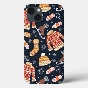 Weihnachtssüßer Mittens Ice Skate Wintermuster Case-Mate iPhone Hülle