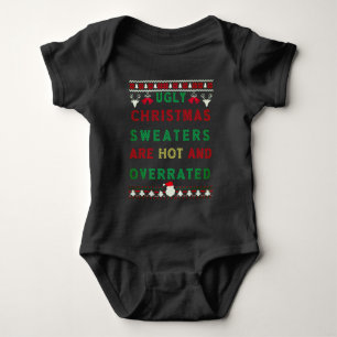 Weihnachtssüßer sind heiß und überbewertet baby strampler