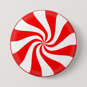 Weihnachtssüßigkeits-Pfefferminz Button