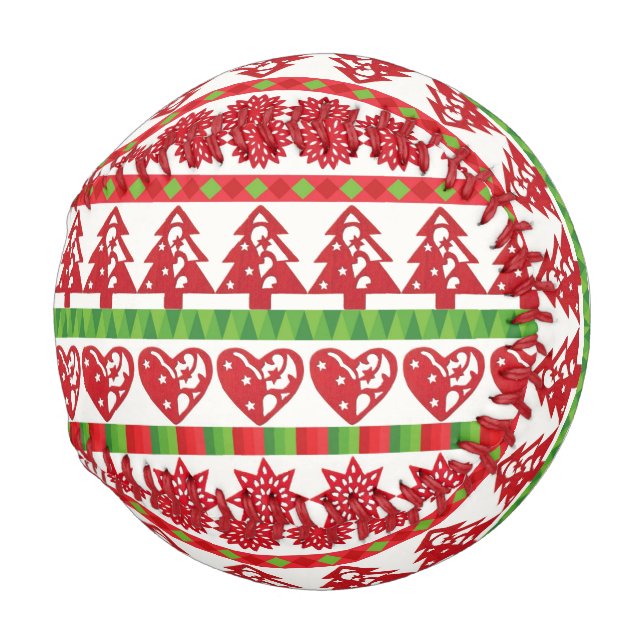 WeihnachtsSymbole Baseball (Vorne Rechts)