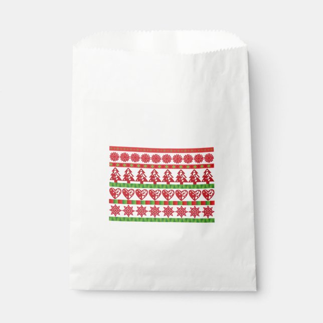 WeihnachtsSymbole Geschenktütchen (Vorderseite)