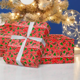 Weihnachtssymbole Muster-Papier Geschenkpapier