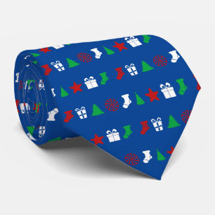 Weihnachtssymbole (Tri-Color) Krawatte