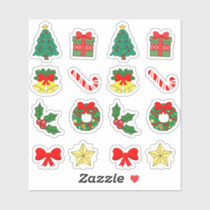 Weihnachtssymbole Weihnachtsdekoration Weihnachten Aufkleber