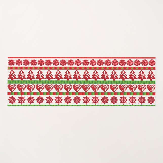 WeihnachtsSymbole Yogamatte (Vorderseite (Horizontal))