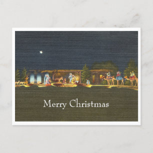 Weihnachtsszene aus den 1940er Jahren Postkarte