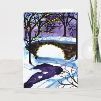 Weihnachtsszenen-Weihnachtskarte Feiertagskarte