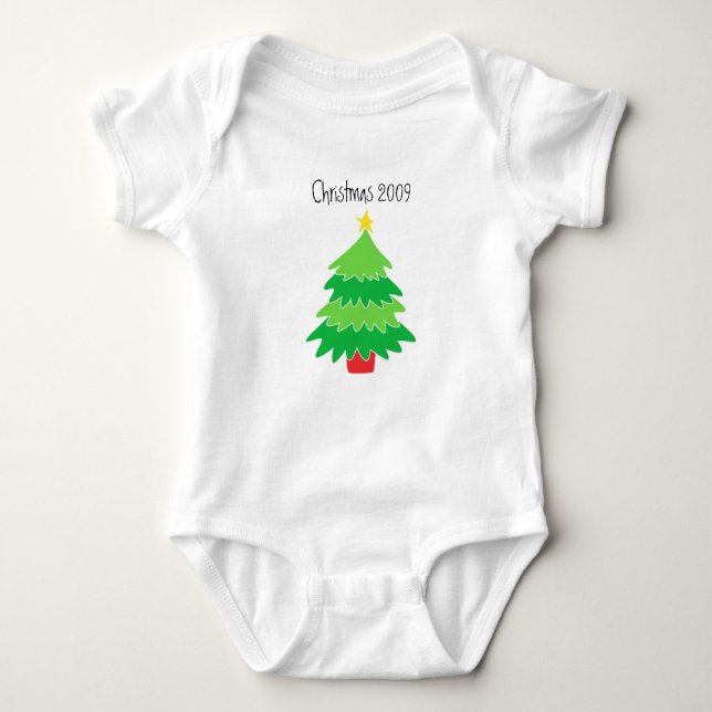Weihnachtst-shirt Baby Strampler (Vorderseite)