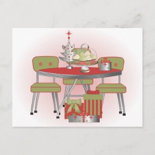 Weihnachtstabelle Feiertagspostkarte