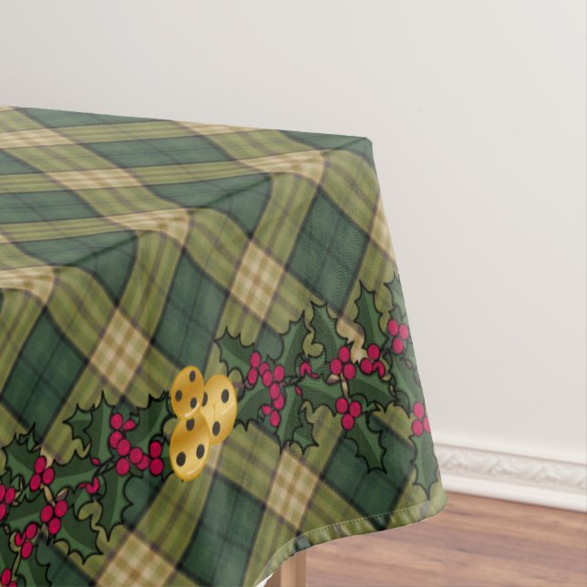 Weihnachtstablett, grün Kariert 60 x 84 Tischdecke (Beispiel)