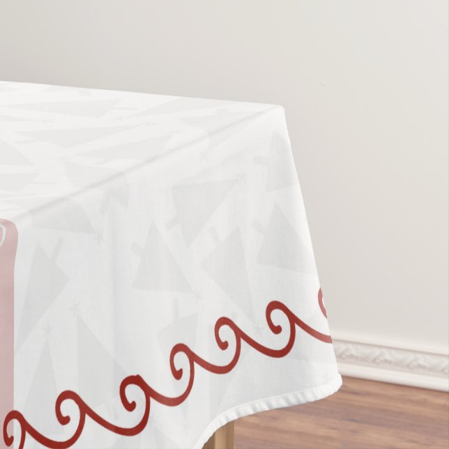 Weihnachtstablett weiß & rot 52 x 72 tischdecke (Beispiel)
