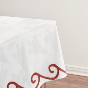 Weihnachtstablett weiß und rot 60 x 104 tischdecke
