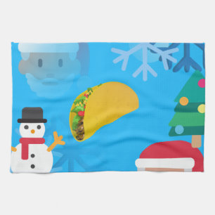 🎄🌮️ Weihnachtstaco-Emoji Küchentuch