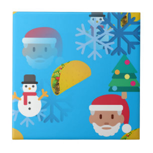 Weihnachtstaktik Emoji Fliese