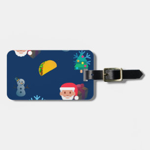 Weihnachtstaktik Emoji Gepäckanhänger