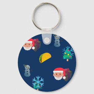 Weihnachtstaktik Emoji Schlüsselanhänger