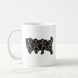Weihnachtstanz mit Skelett Kaffeetasse