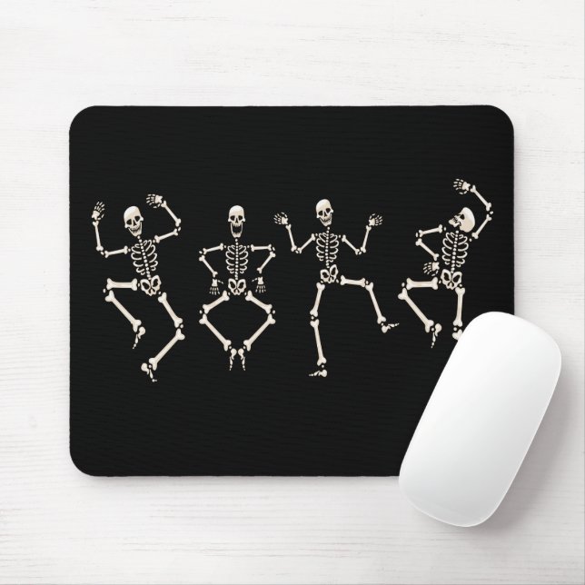 Weihnachtstanz mit Skelett Mousepad (Mit Mouse)