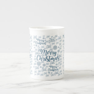 Weihnachtstasse, Frohe Weihnachten Prozellantasse