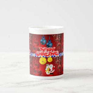 Weihnachtstasse, Frohe Weihnachten Prozellantasse