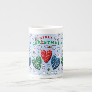 Weihnachtstasse, Frohe Weihnachten Prozellantasse