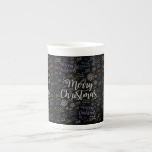 Weihnachtstasse, Frohe Weihnachten Prozellantasse
