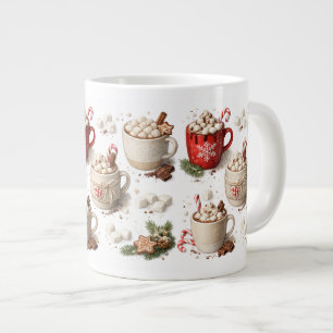 Weihnachtstasse für heiße Schokolade Jumbo-Tasse