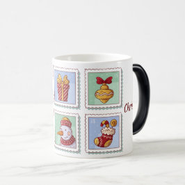 Weihnachtstasse, gemütliche Schlucke voller Weihna Verwandlungstasse