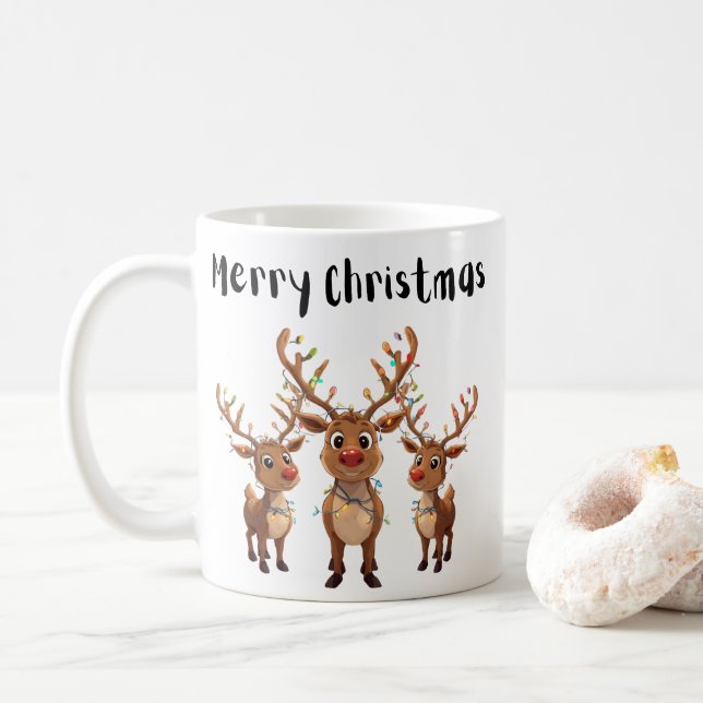 Weihnachtstasse Kaffeetasse (Mit Donut)