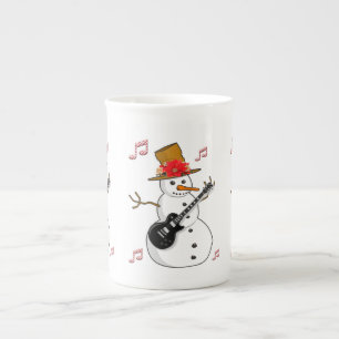 Weihnachtstasse, Schneemann, Frohe Weihnachten Prozellantasse