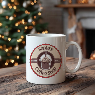 Weihnachtstasse von Santas Nordpol-Coffee-Shop Kaffeetasse