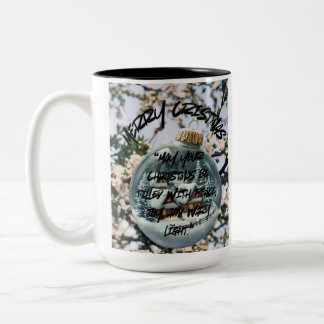 Weihnachtstasse Zweifarbige Tasse