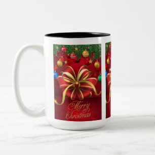 Weihnachtstasse Zweifarbige Tasse