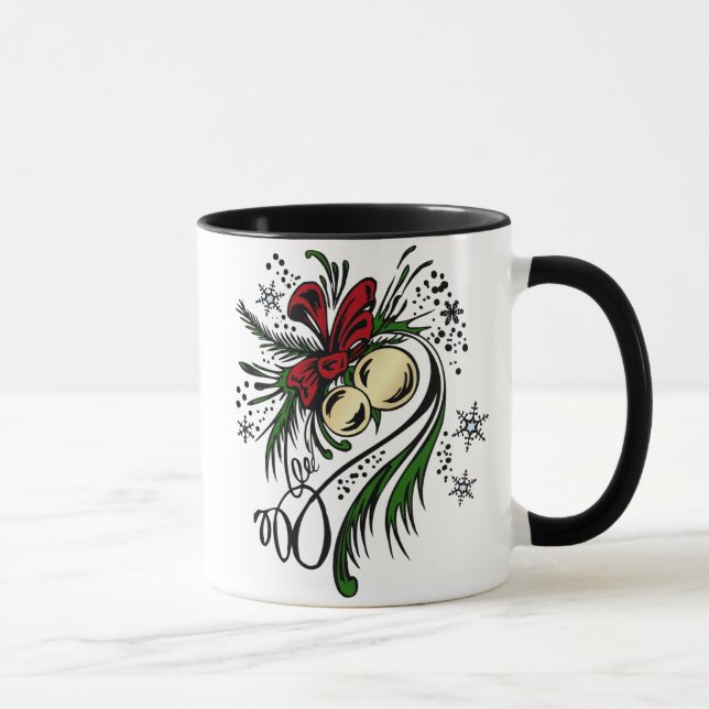 Weihnachtstätowierung Tasse (Rechts)