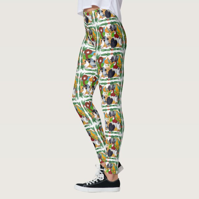 Weihnachtstauben Leggings (Links)