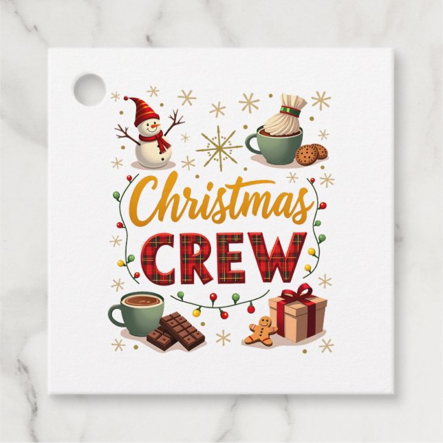 Weihnachtsteam Geschenkanhänger (Vorderseite)