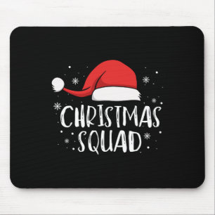 Weihnachtsteam Leicht rote Santa Hut Familie passe Mousepad
