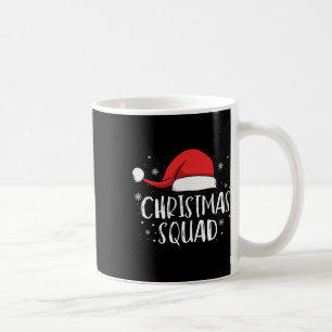 Weihnachtsteam Leichtrote Santa-Hut-Familie passen Kaffeetasse