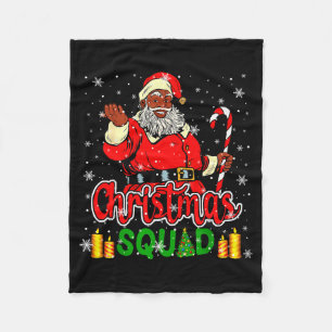 Weihnachtsteam Santa Afro-Mann Stolz Schwarzer Afr Fleecedecke
