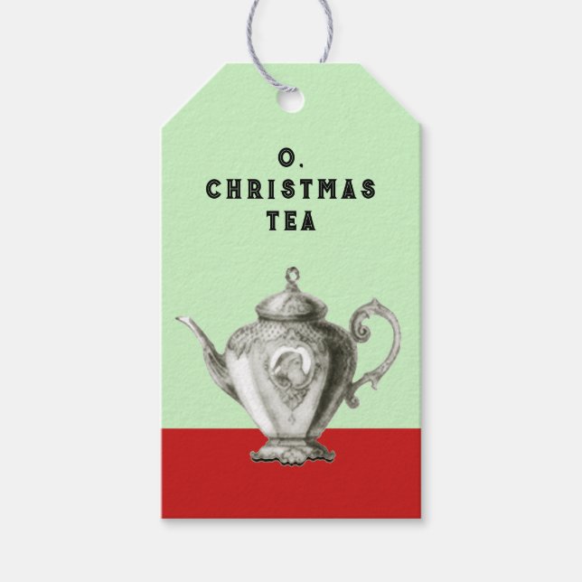 Weihnachtstee Geschenkanhänger (Vorderseite)