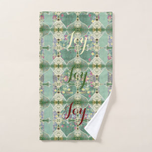 Weihnachtsteppich "Joy Joy Joy Joy" Handtuch
