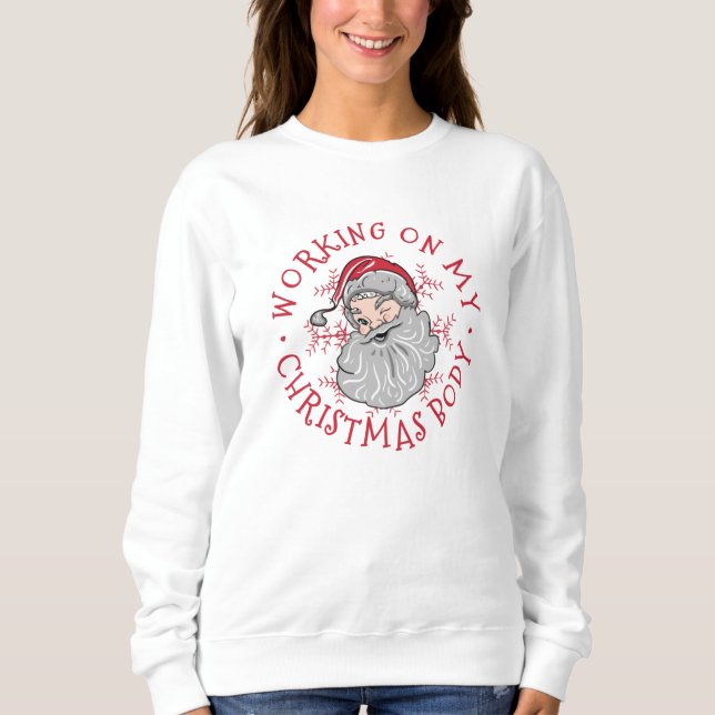 Weihnachtstext Sweatshirt (Vorderseite)