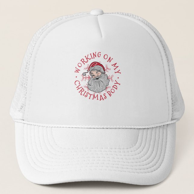 Weihnachtstext Truckerkappe (Vorderseite)