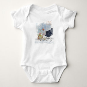Weihnachtsthema Boganhues Druck Baby Strampler